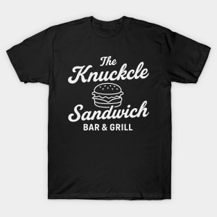 The Knuckle Sandwich Bar & Grill Funny Tough Guy Diner T-Shirt